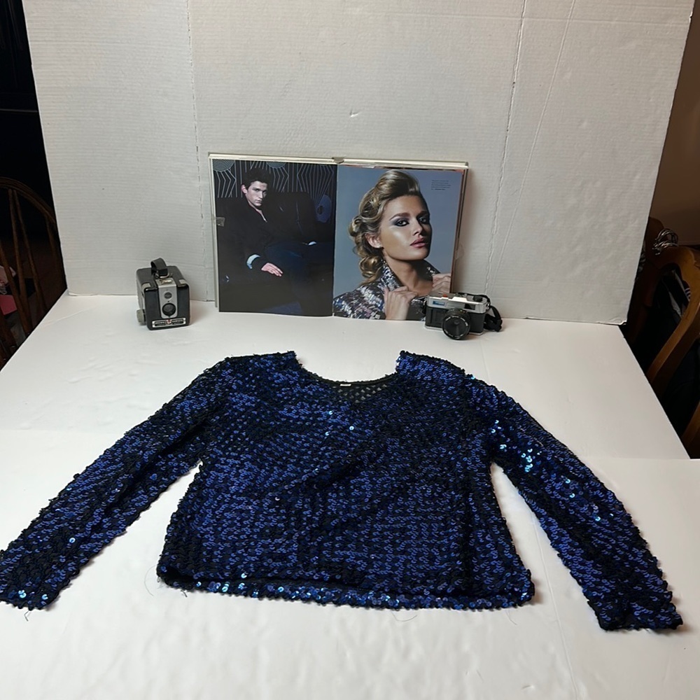 Vintage handmade sequin blouse.